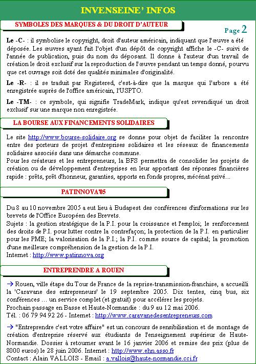 Magazine d'automne 2005  -  page 2