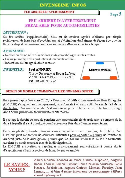 Magazine d'automne 2005  -  page 3