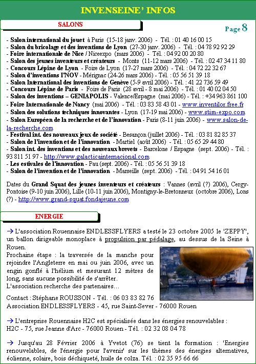 Magazine d'automne 2005  -  page 8