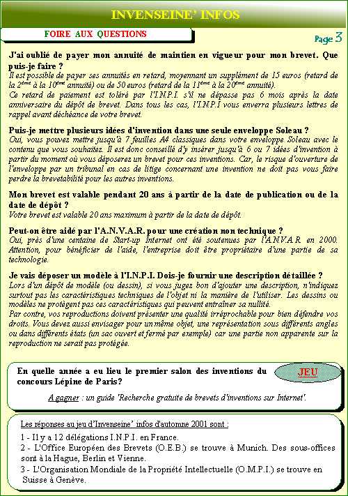 Magazine de printemps 2002  -  page 3