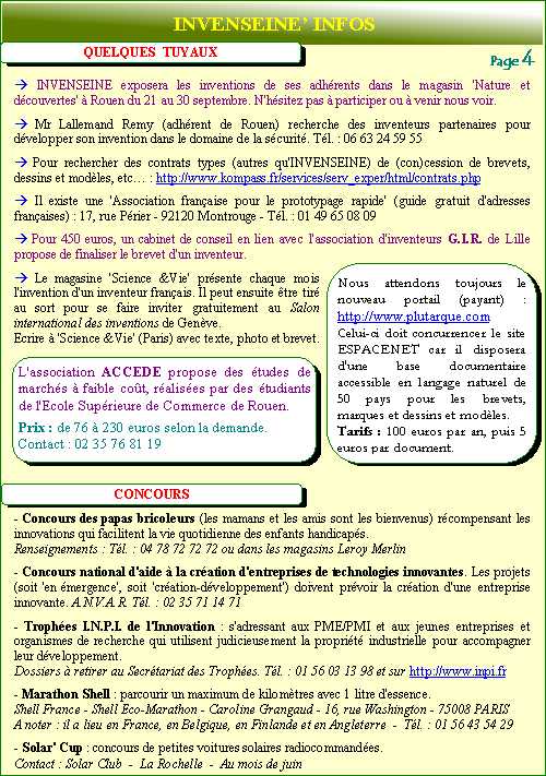 Magazine de printemps 2002  -  page 4