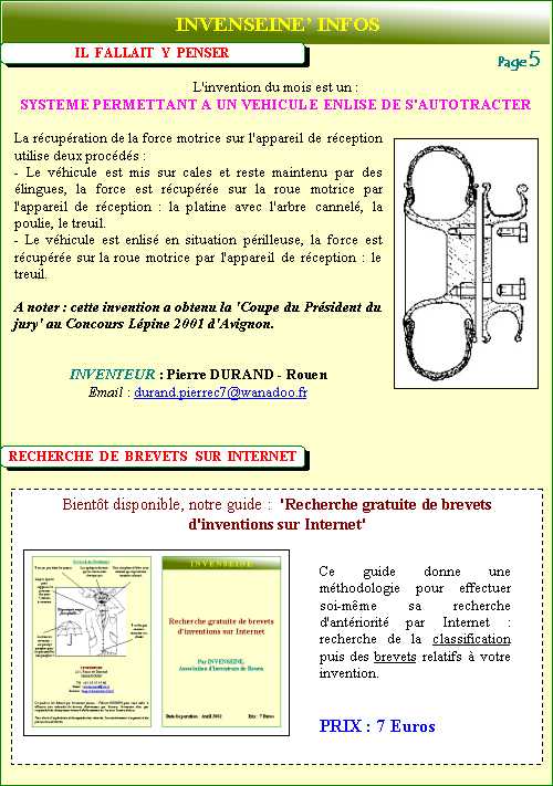 Magazine de printemps 2002  -  page 5